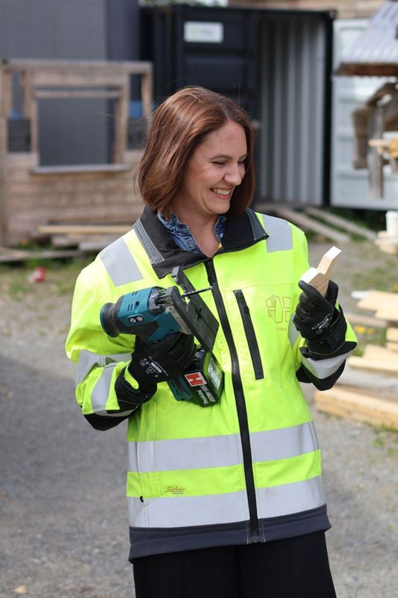 En person med sikkerhetsvest En person med sikkerhetsvest