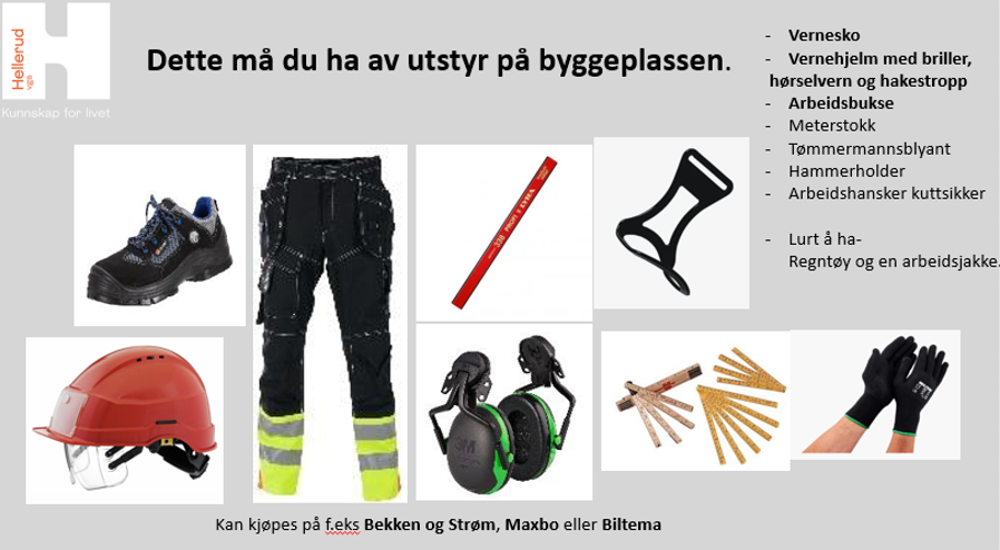Dette må du ha av utstyr på byggeplassen 
